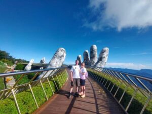 Ba Na Hills Golden Bridge Deluxe Max 12pax Group from DaNang - Golden Bridge, Le Jardin d’Amour, and Linh Ung Pagoda: the calm contrast