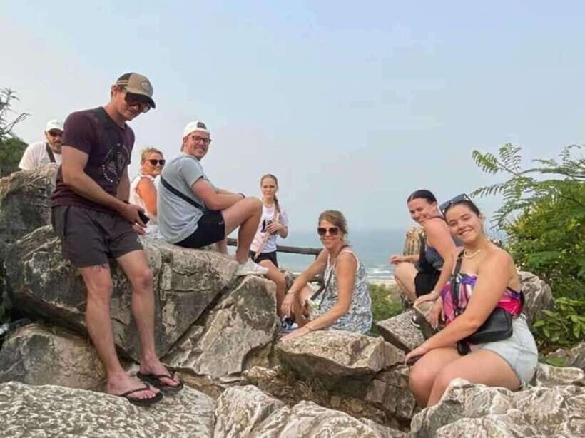 Da Nang: Bana Hills, Golden Bridge and Marble Mountains Trip - Ba Na Hills cable cars and the Dream Stream panorama