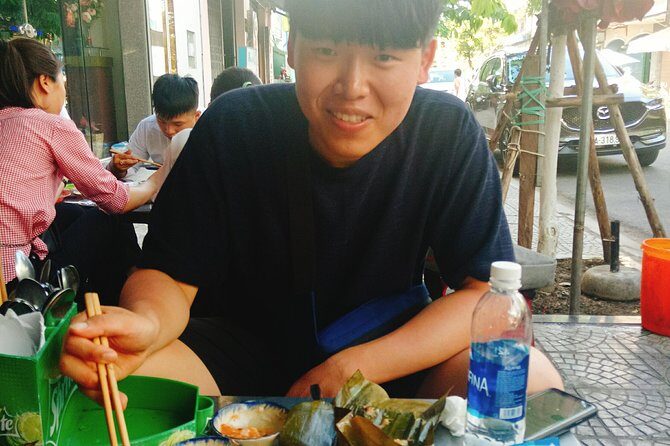 Da Nang Food Tour by Motorbike - The Vietnam Food Challenge: balut egg and how to approach it
