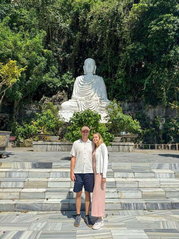 Da Nang: Hai Van Pass And Lang Co Beach Scenic Discovery - Marble Mountains First: Caves, Pagodas, and the One-Way Elevator