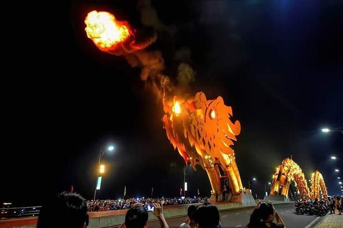 DA NANG NIGHT LIFE Tour with MARBLE MOUNTAIN & LADY BUDDHA STATUE, DRAGON BRIDGE - Marble Mountains: five elements, caves, and a holy pagoda