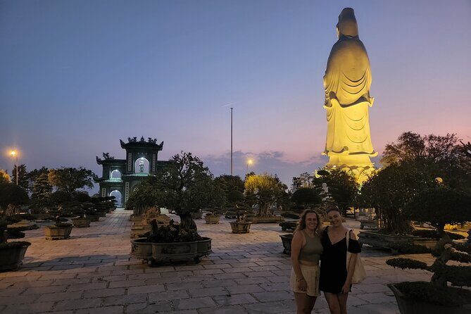 DA NANG NIGHTLIFE Tour with MARBLE MOUNTAIN & LADY BUDDHA STATUE, DRAGON BRIDGE - Marble Mountains: pagodas, caves, and heavy history