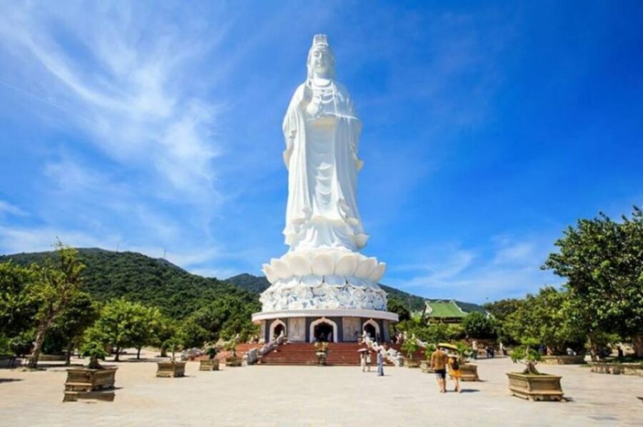 Da Nang: Private City Tour by Scooter with Ao dai Lady Rider - My Khe Beach: white sand, big sky, and a reset between landmarks