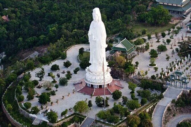 Da Nang War Tour History: Spanish-French Attack to American Base - Lady Buddha at Bai But Pagoda: the 67-meter pause from war talk