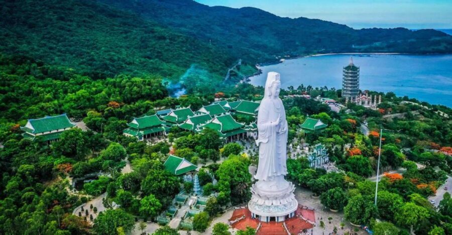 DaNang: Lady Buddha, Marble Mountain, Hoi An Town Group Tour - Marble Mountains: caves, temples, and the staircase reality