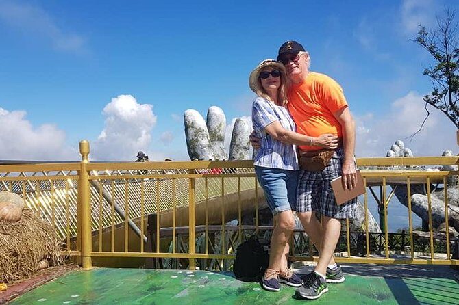 Golden Bridge -Marble Mountain-Hoi An City-Boat Ride-Night Market - Beyond the Bridge: Flower Garden, Linh Ung Pagoda, and the French Village