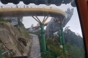 Guided Fullday Tour :Golden Bridge,Dragon Bridge,Marble Mountain,Monkey Mountain - Golden Bridge: the hands, the wood deck, and what to expect