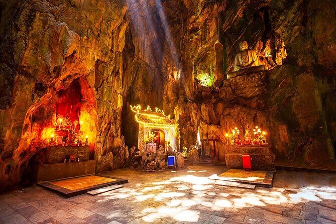 Hoi An/DaNang : Private Trip to Marble Mountain & Lady Buddha - The Lady Buddha and Linh Ung Pagoda: calm views over Da Nang Bay