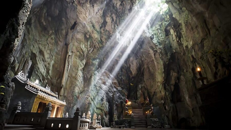 Lady Buddha, Marble Mountains and Am Phu Cave in Da Nang - Lunch Stop and the $7 Optional Meal Choice