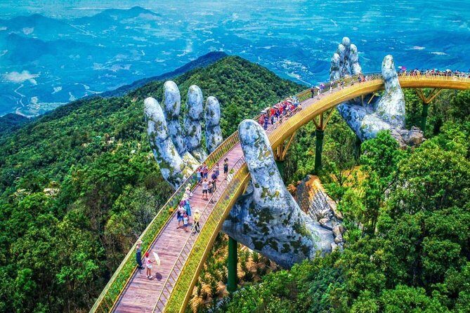 Marble Mountain - Golden Bridge - Ba Na Hills Full Day Private Tour - Noon at Beer Plaza: your buffet lunch break that keeps the day flowing