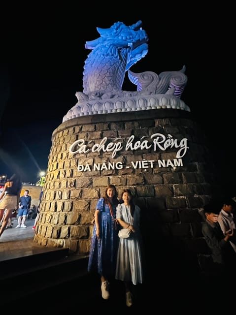 Marble Mountains - Han River Cruise -Dragon Bridge by night - Monkey Mountain and the 67m Lady Buddha statue: sunset views with real scale