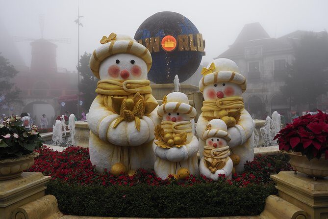 Private car and cable car ticket to the Ba Na hills and Golden Bridge - The second stage by Finicular (e-train) and Fantasy Park fun