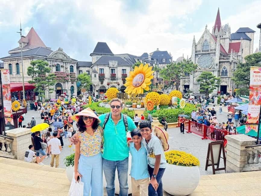 Private Sunset BaNa Hills With Golden Bridge Day Tour - By Night Station: French Village Atmosphere and Street Music