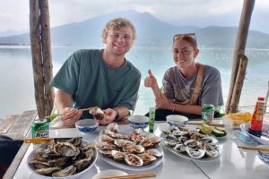 Vietnam/Lang Co Oyster Tour by Fishing & Tasting Oyster Flavors - Hai Van Tower: French and Spanish War History Above 500m